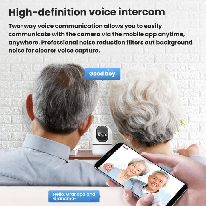 10Moons Indoor 4G Network Camera Home Remote Mobile Wireless HD Monitor(No Memory Card)