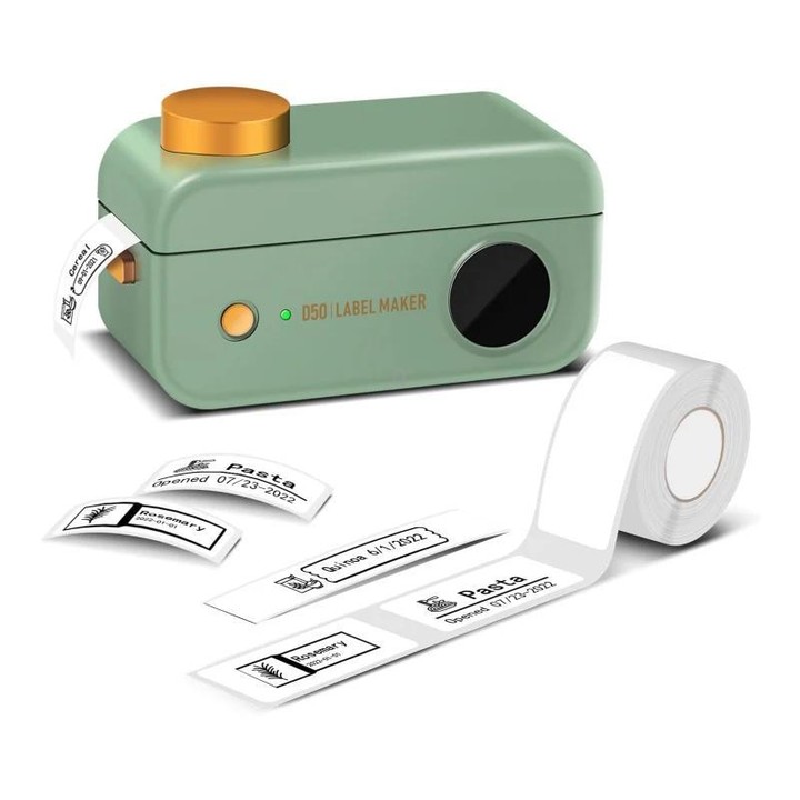 Phomemo D50 Large Home Label Maker Thermal Label Printer For 16/20/24mm Labels(Green)