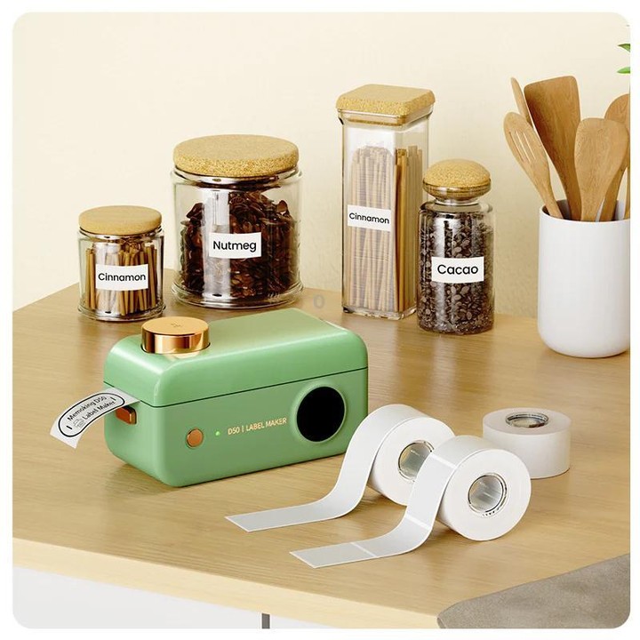 Phomemo D50 Large Home Label Maker Thermal Label Printer For 16/20/24mm Labels(Green)
