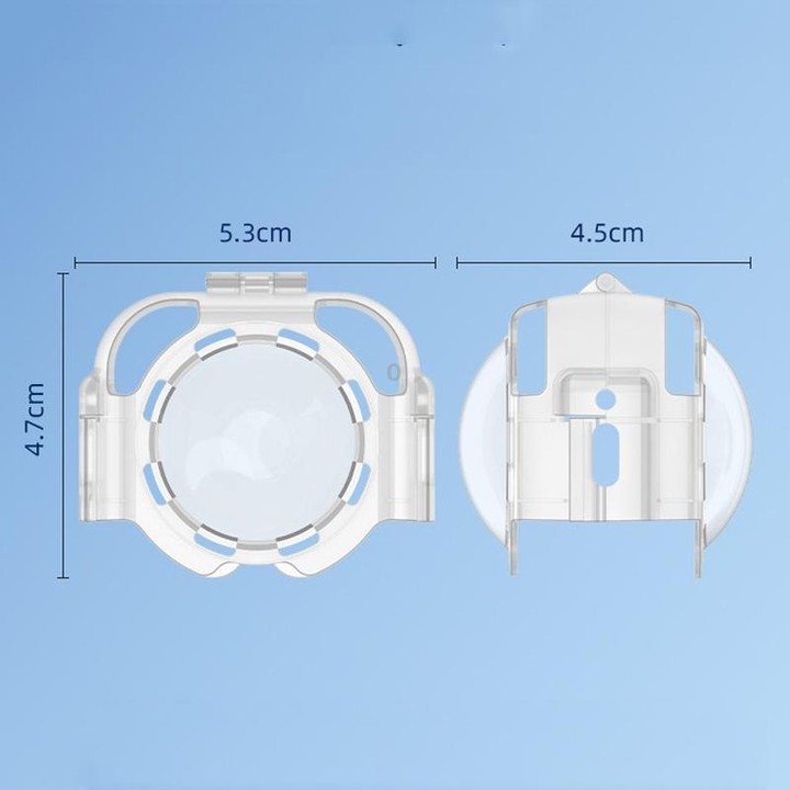 For Insta360 X5 Camera Anti-Fog Snap-On Protective Lens Cover Lens Guards(Transparent)