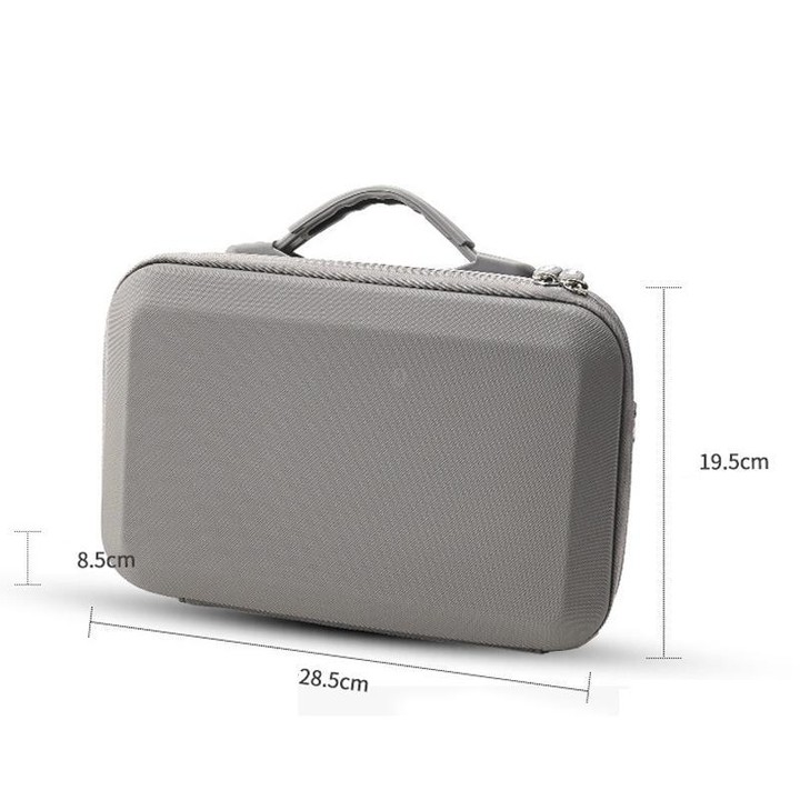 For DJI Osmo 360 Adventure Combo Flymile PU Leather Shoulder Bag Waterproof Crossbody Sling Bag(Gray)