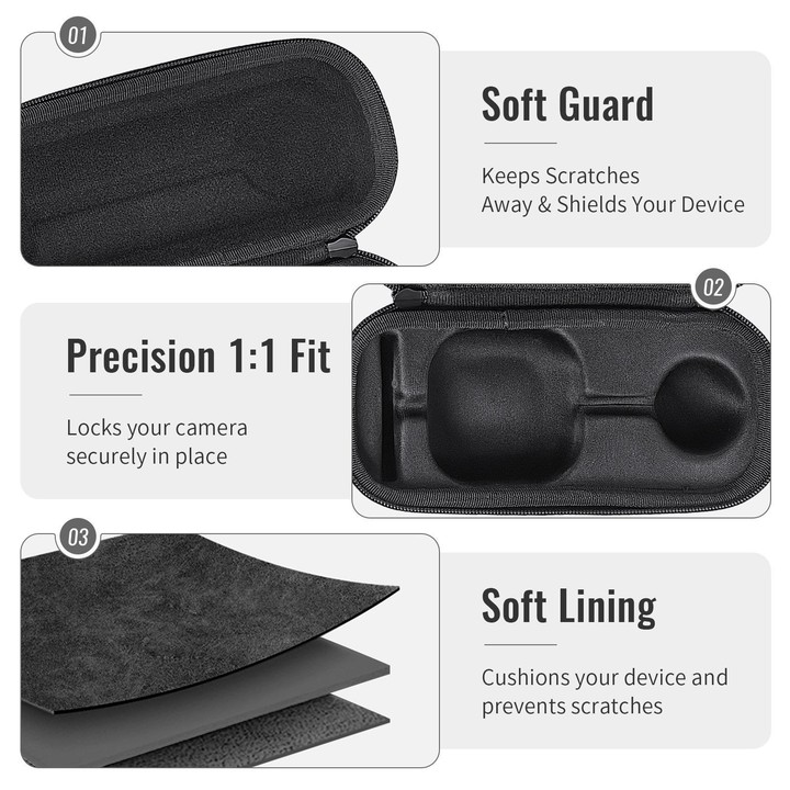 For Nintendo Switch 2 Camera Bag JYS Hard Shell Carrying Case Waterproof Protective Box