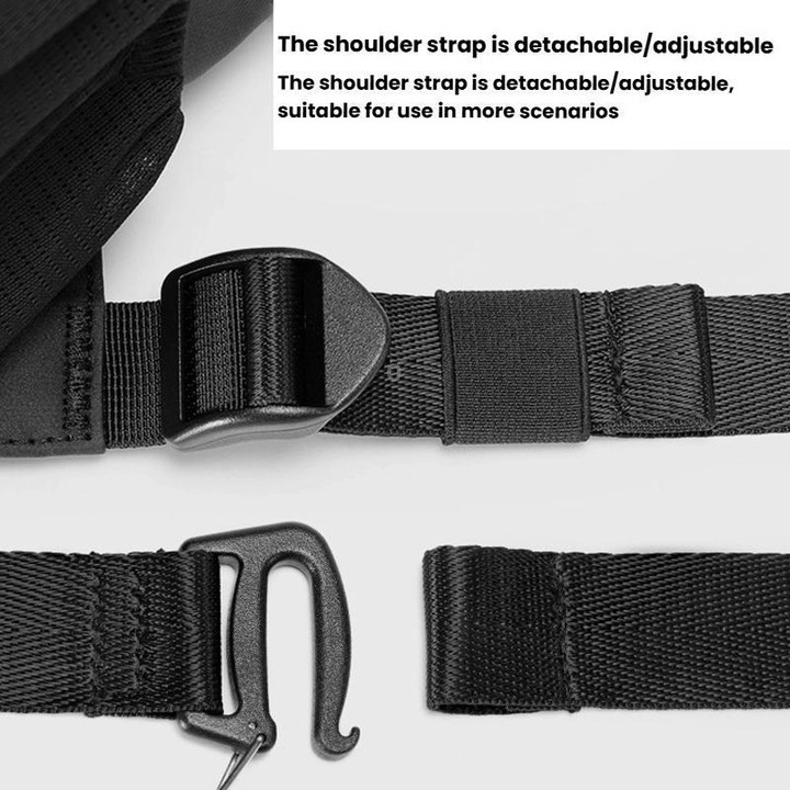 Cwatcun D198 Small Expandable Single Shoulder Camera Bag Waterproof Multi-Function Camera Bag(Black)