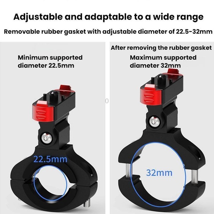 Action Camera Magnetic Quick Release Bike Mount, For GoPro HERO13 Black /12 Black /11 Black/10 Black/9 Black/8 Black, Spec: 360