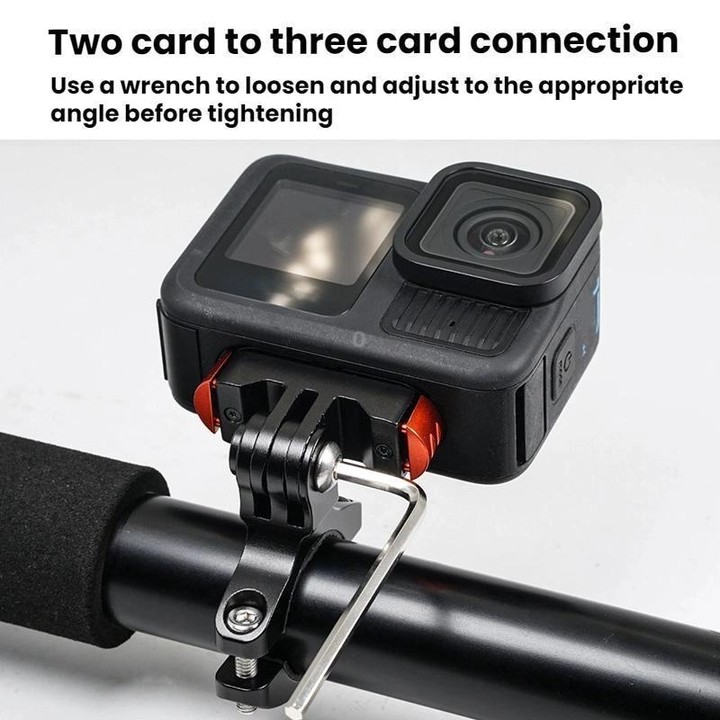 Action Camera Magnetic Quick Release Bike Mount, For GoPro HERO13 Black /12 Black /11 Black/10 Black/9 Black/8 Black, Spec: 180