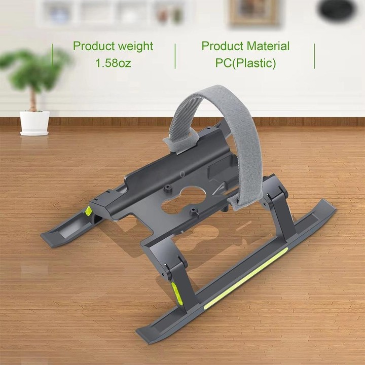 For DJI Mavic 4 Pro Drone YX Foldable Heightening Landing Gear with Reflective Strips(Gray)