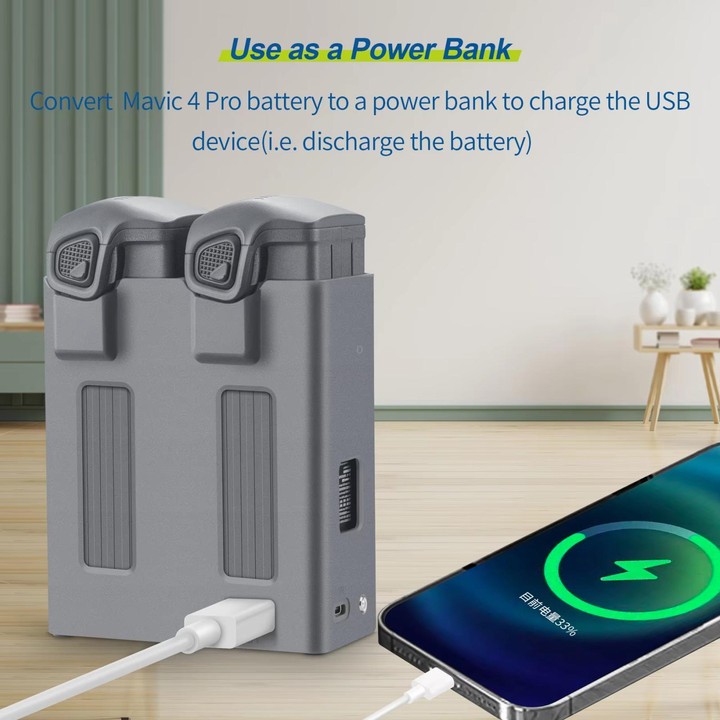 For DJI Mavic 4 Pro YX Dual-Channel Charger Battery Manager Simultaneous Charging Station