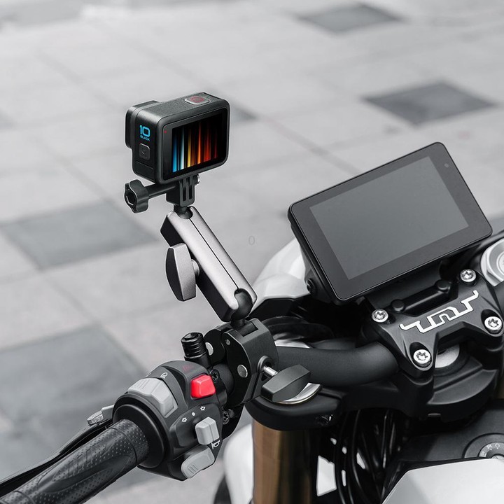 For GoPro / DJI / Insta 360 Action Cameras Cycling Bracket Bike Motorcycle Handlebar Mount, Spec: With 15cm Extension Rod