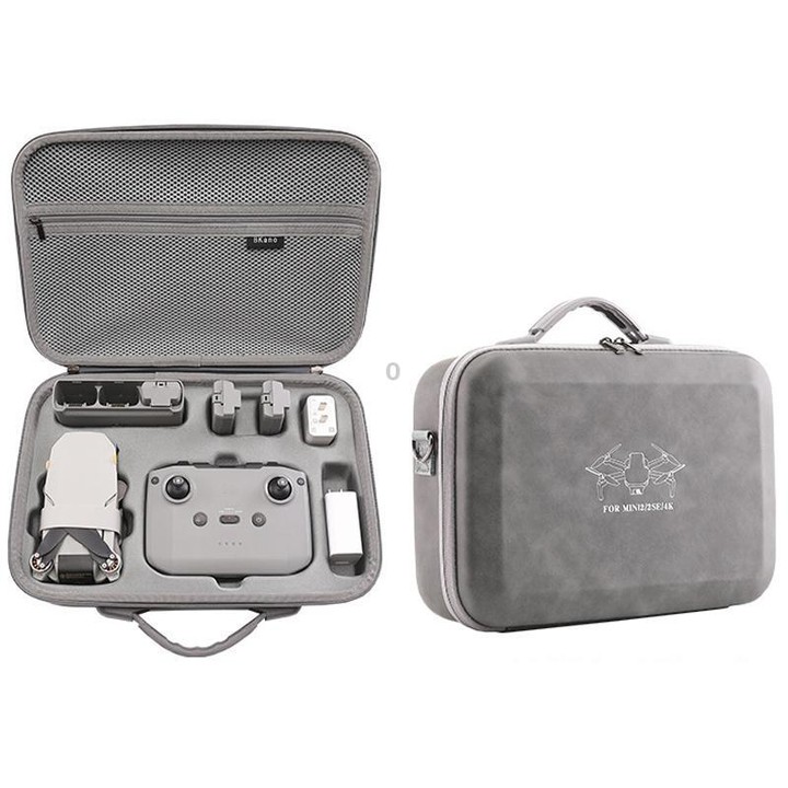 For DJI Mini 2 / 2 SE / 4K Fly More Combo BKano M4K003 Crossbody Storage Backpack(Grey)