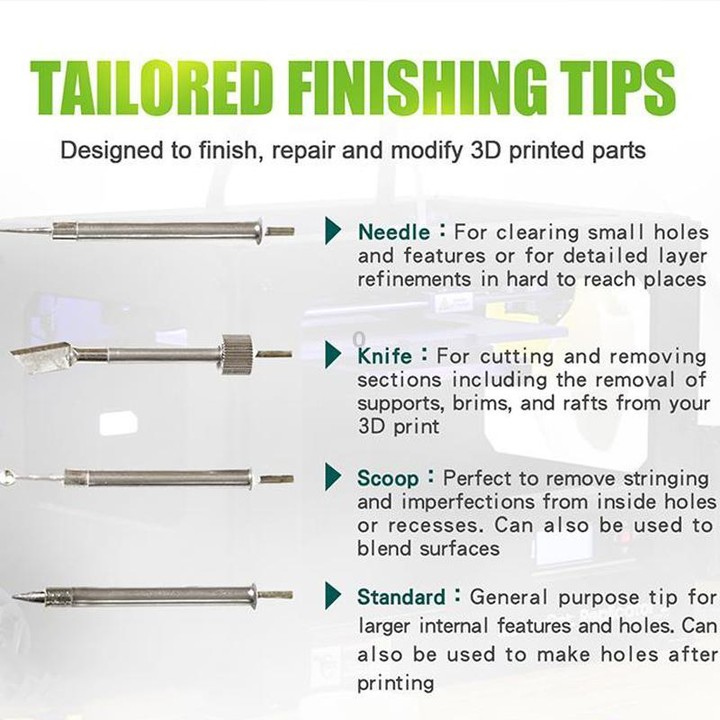 ProsKit SI-169U 3D Printing Repair Soldering Iron Set Mini Portable USB Soldering Iron Pen(Green)