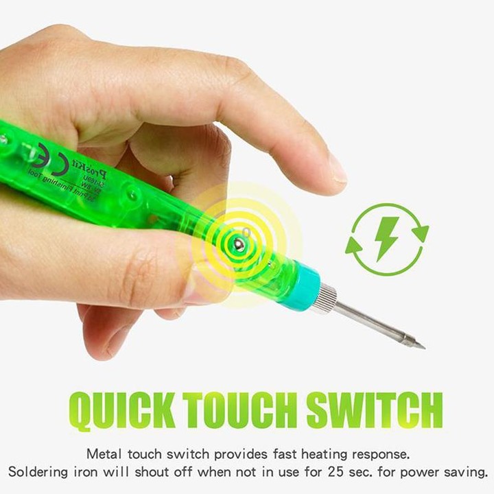 ProsKit SI-169U 3D Printing Repair Soldering Iron Set Mini Portable USB Soldering Iron Pen(Green)