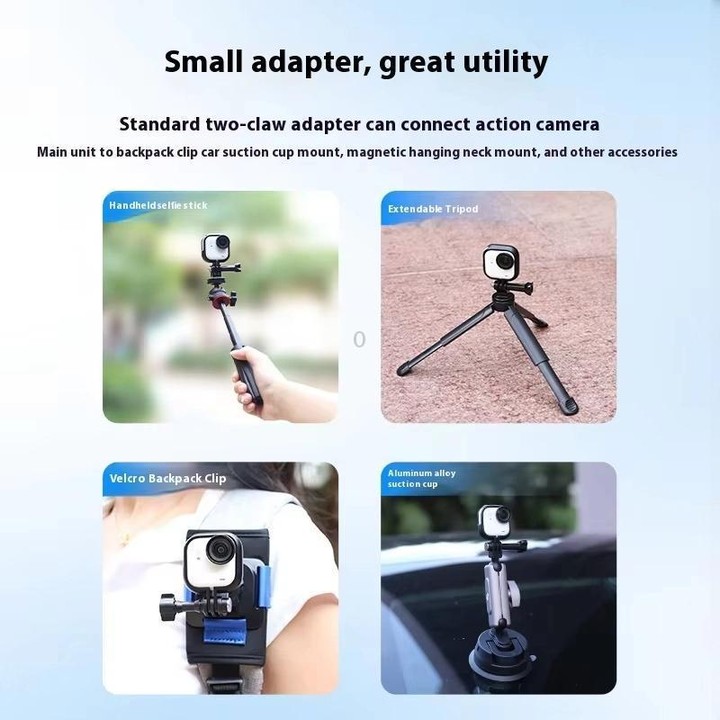 For Insta360 GO Ultra Camera PC Frame Mount Protective Housing Case(Black)