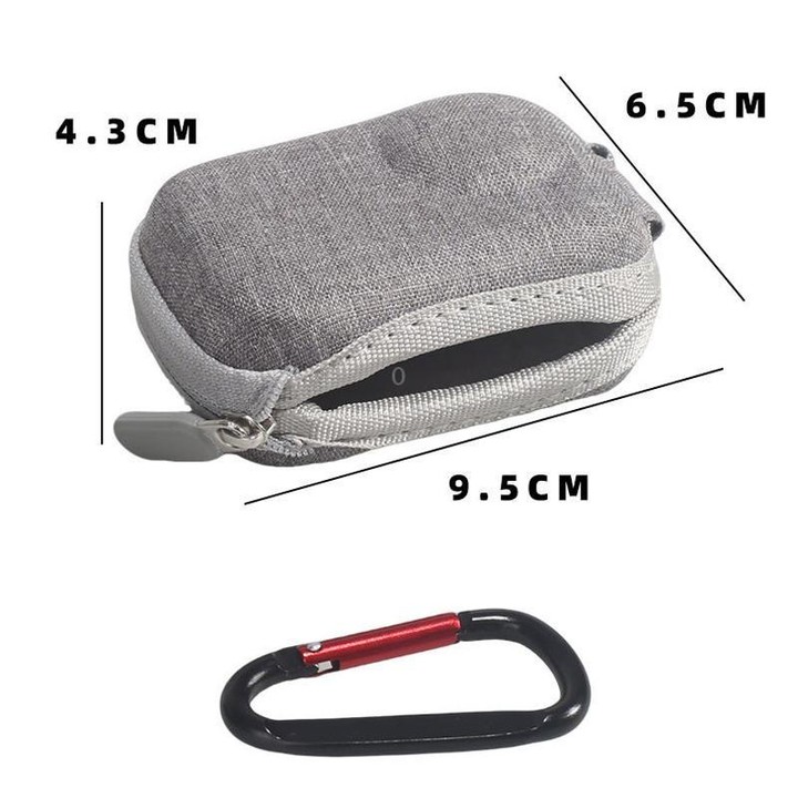 For Insta360 GO Ultra Carrying Case Shockproof EVA Portable Travel Storage Bag With Carabiner Clip(Gray)