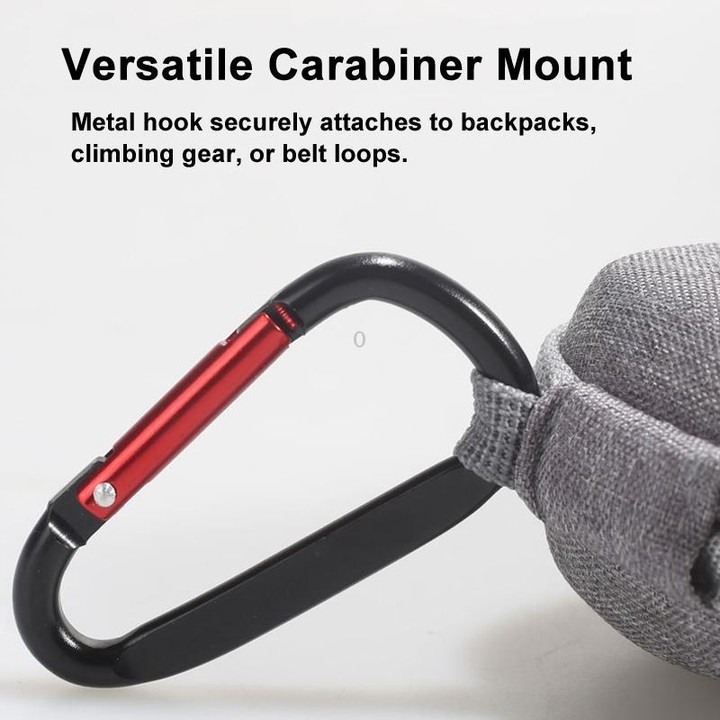 For Insta360 GO Ultra Carrying Case Shockproof EVA Portable Travel Storage Bag With Carabiner Clip(Gray)