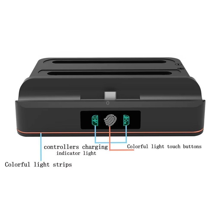For Nintendo Switch 2 Console Controller KJH Charging Dock Station With 1080P 60Hz HDMI Output(Black)