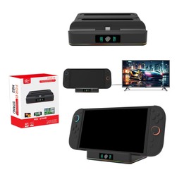 For Nintendo Switch 2 Console Controller KJH Charging Dock Station With 1080P 60Hz HDMI Output(Black)