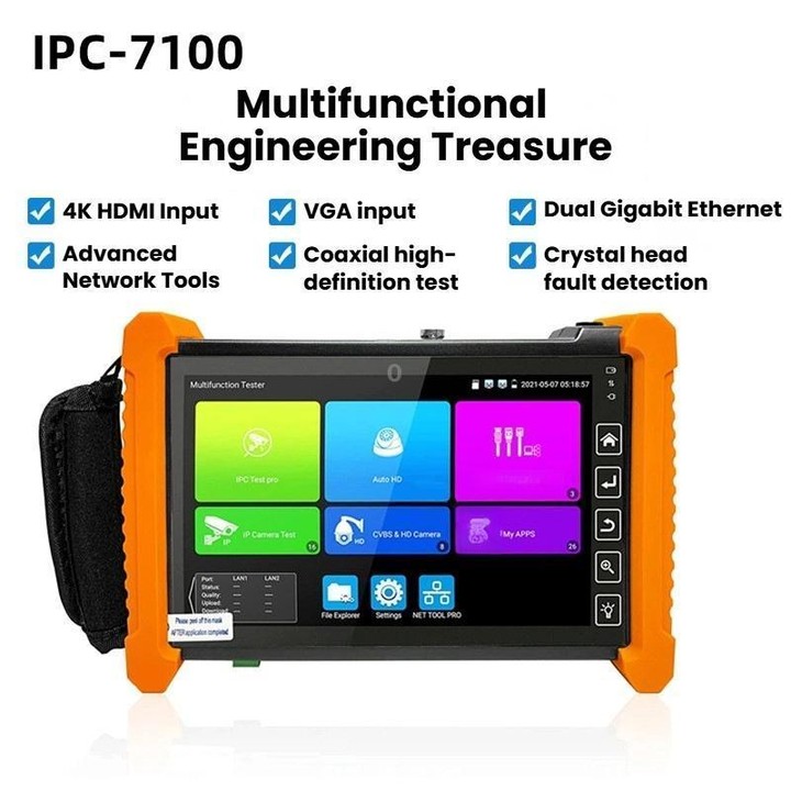 IPC-7100 Video Surveillance Tester Multi-Functional Engineering Tester AU Plug