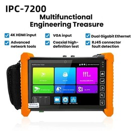 IPC-7200 7 Inch Network Coaxial AHD/CVI/TVI/SDI Video Surveillance Tester EU Plug