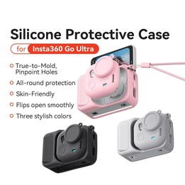 For Insta360 Go Ultra aMagisn Silicone Protective Case Kit All-round Protection Shell(Gray)