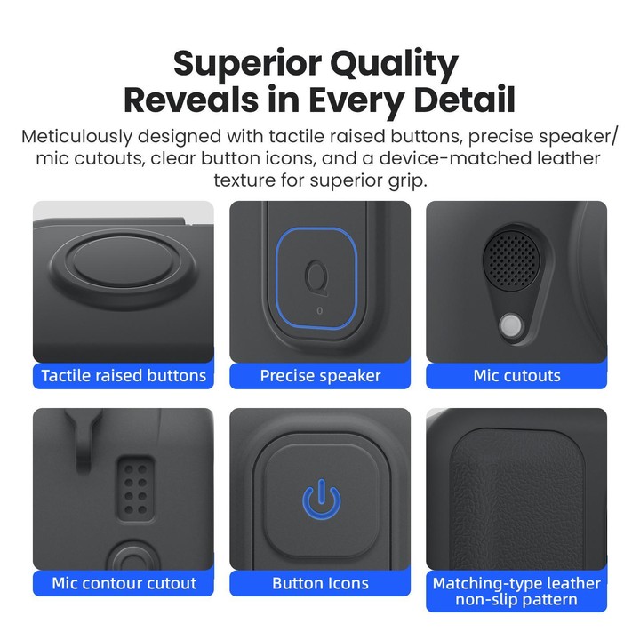For Insta360 Go Ultra aMagisn Silicone Protective Case Kit All-round Protection Shell(Gray)