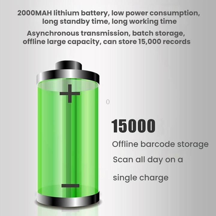 Long-range Wireless QR Code Barcode Scanner With Base, Specification: Single 2.4G