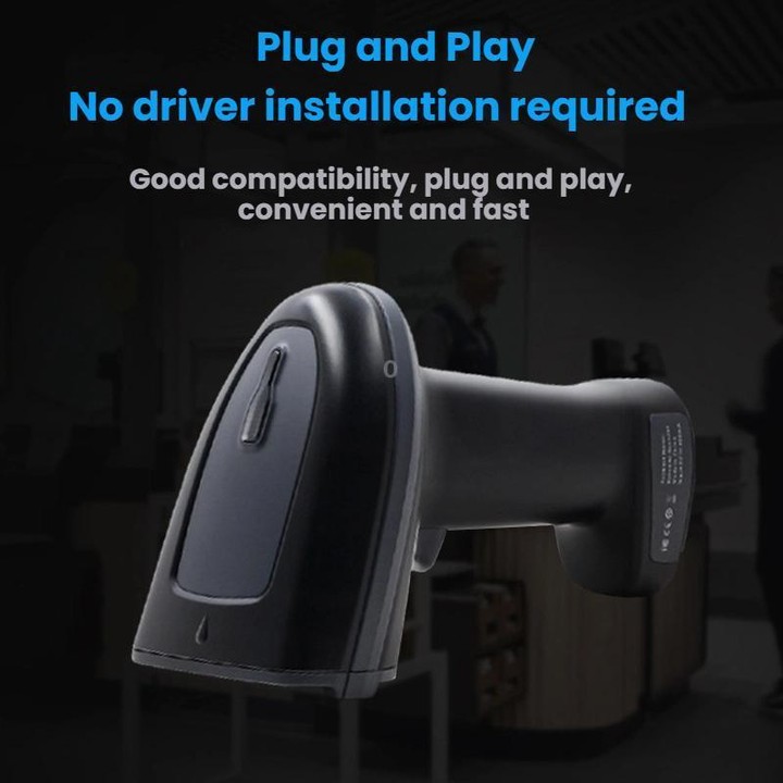 Long-range Wireless QR Code Barcode Scanner With Base, Specification: 2.4G + Bluetooth