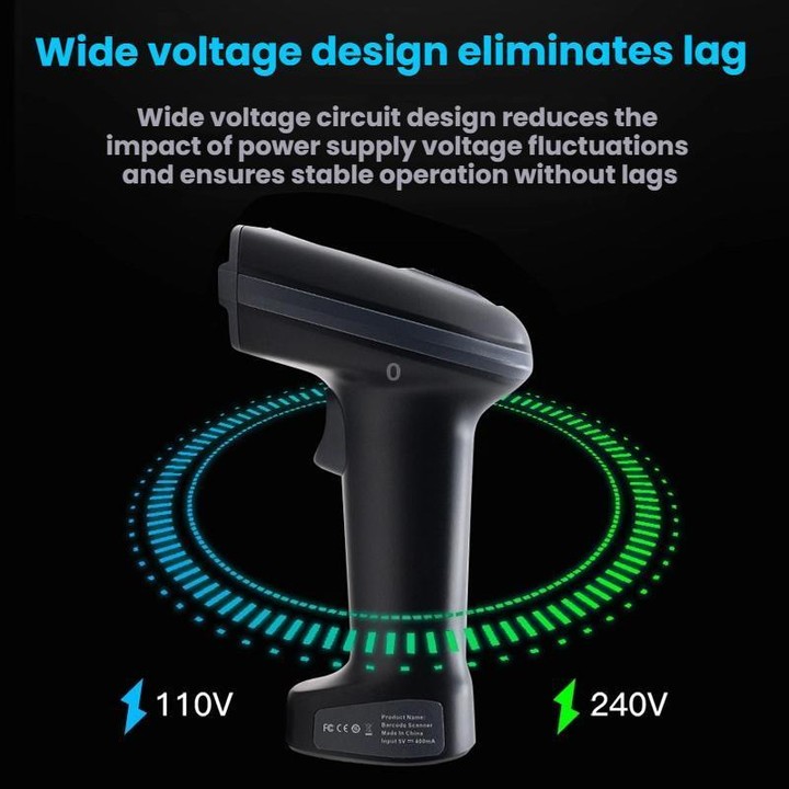 Long-range Wireless QR Code Barcode Scanner With Base, Specification: 2.4G + Bluetooth