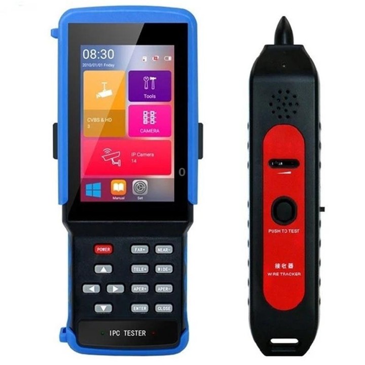 IPC9310Plus-N 4.5 Inch Engineering Tester Network Analog Coaxial Video Surveillance Tester EU Plug