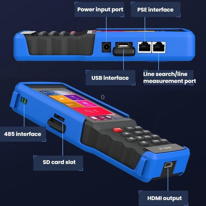 IPC9310Plus-N 4.5 Inch Engineering Tester Network Analog Coaxial Video Surveillance Tester AU Plug