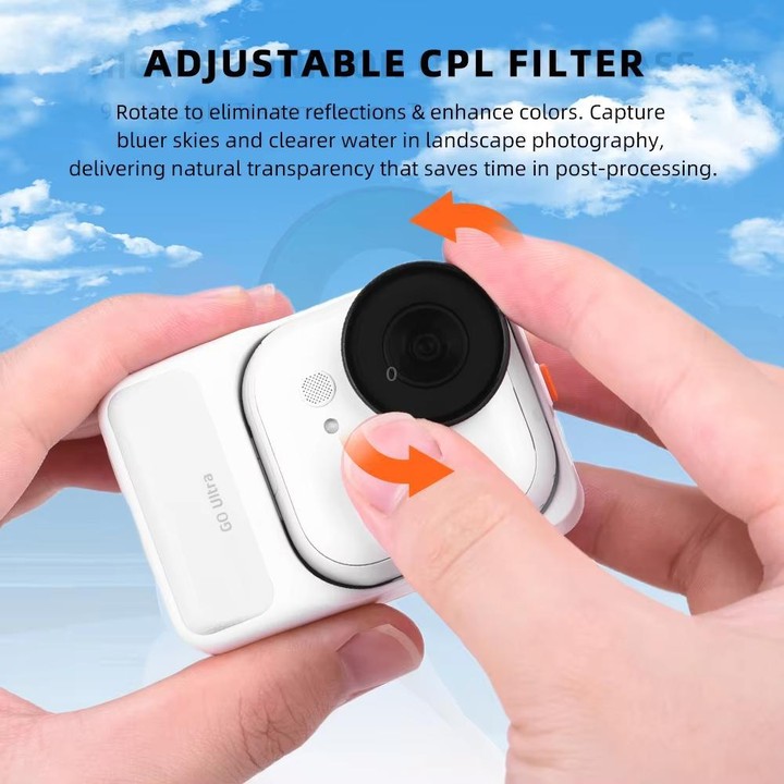 For Insta360 Go Ultra BRDRC Lens Filter Camera Accessories, Spec: UV