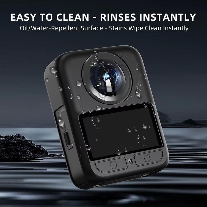 For DJI Osmo 360 Silicone Case Anti-Scratch Shock-Absorbing Dustproof Cover With Lens Cap