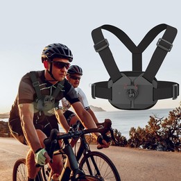 Universal Magnetic Quick-Release Chest Mount Harness For Action Cameras POV Hands-Free Recording(Black)