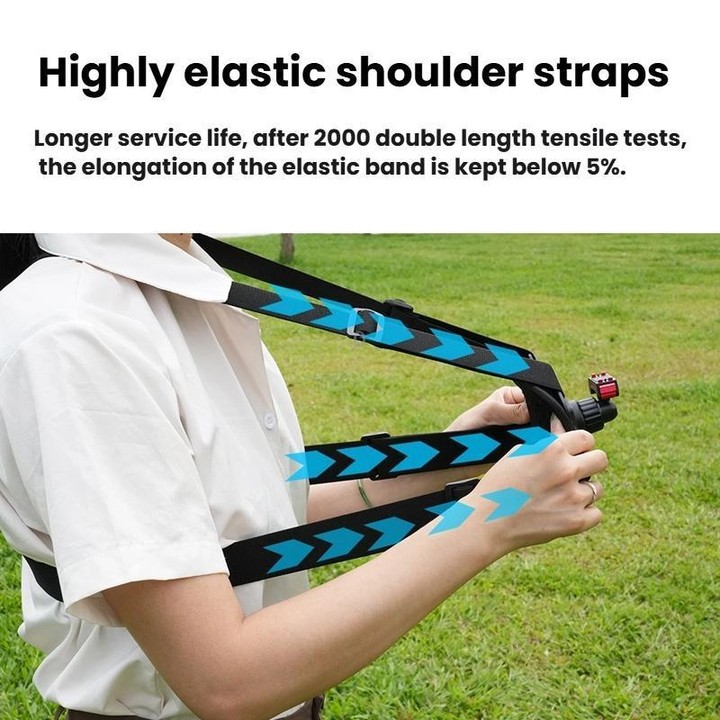 Universal Magnetic Quick-Release Chest Mount Harness For Action Cameras POV Hands-Free Recording(Black)