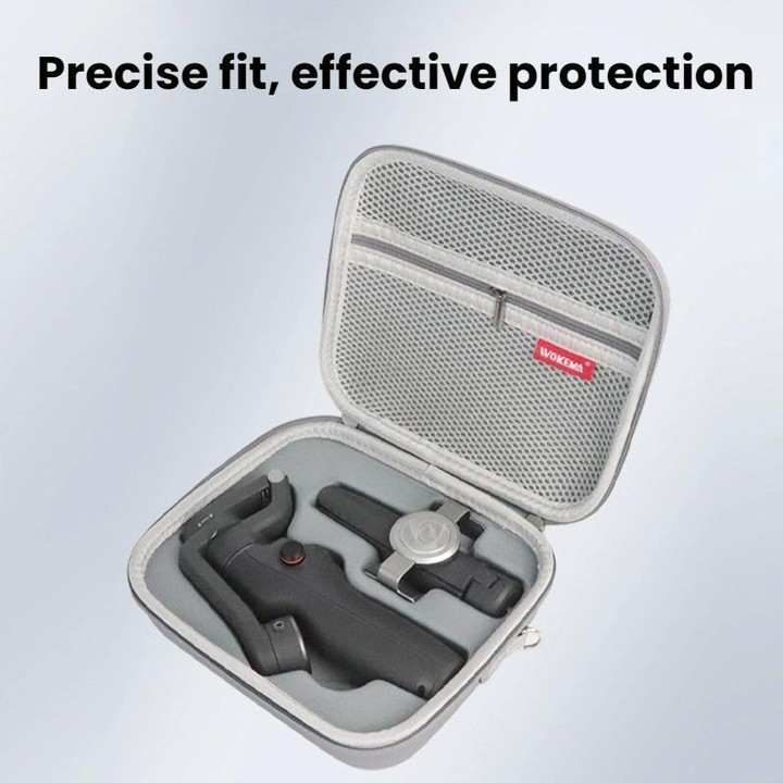 For DJI OSMO Mobile 6 WOKEMA Handheld Gimbal Stabilizer Storage Bag(PU Leather)