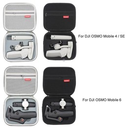 For DJI OSMO Mobile 6 PU WOKEMA Handheld Gimbal Stabilizer Storage Bag(Black)