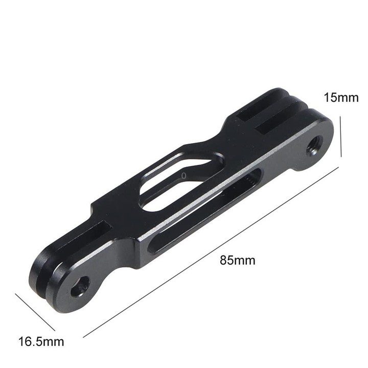 85mm Aluminum Alloy Action Camera Extension Bracket for GoPro Hero 11(Black)