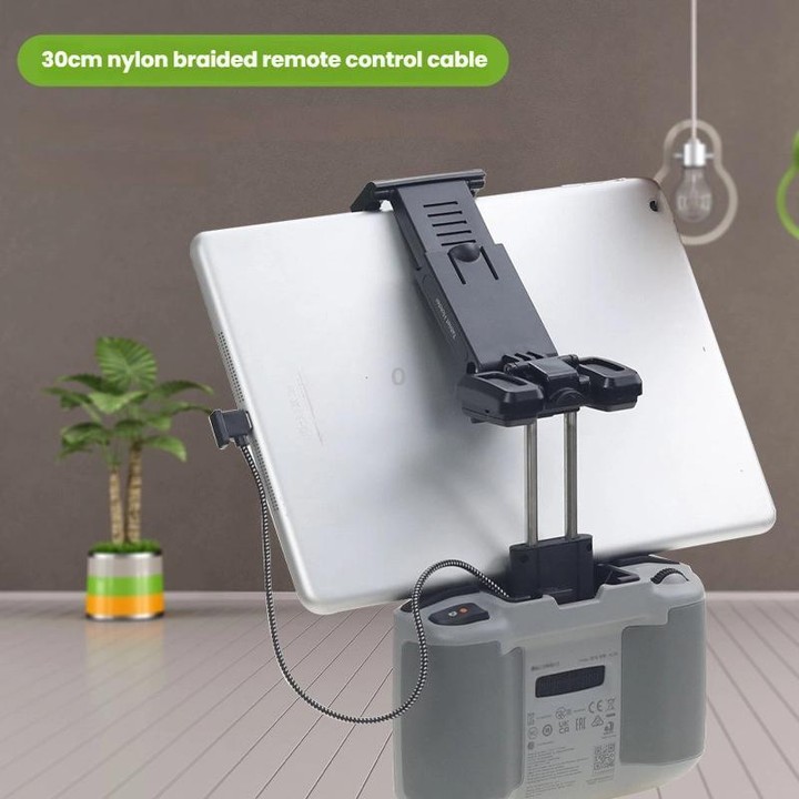 YX Adjustable Tablet Holder For DJI RC-N Remote Controller USB-C Cable Set Gray