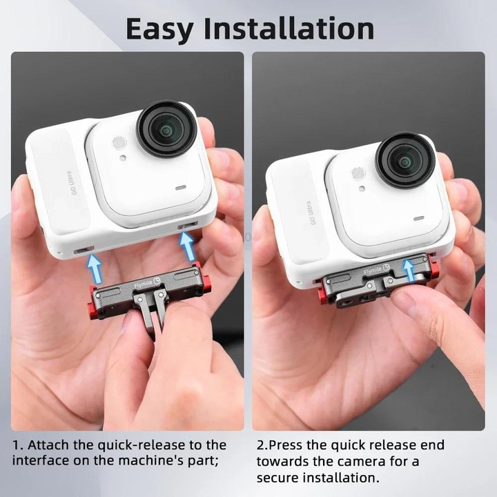 For Insta360 Go Ultra Flymile Magnetic Quick-Release Adapter Aluminum Alloy Mount Extension Accessory(GU002)