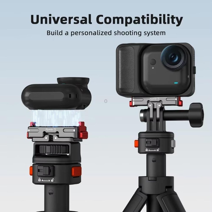 For Insta360 Go Ultra Flymile Magnetic Quick-Release Adapter Aluminum Alloy Mount Extension Accessory(GU002)