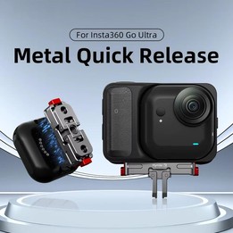 For Insta360 Go Ultra Flymile Magnetic Quick-Release Adapter Aluminum Alloy Mount Extension Accessory(GU002)