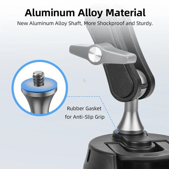 Flymile Universal Car Suction Cup Mount for Action Cameras 360-degree Rotatable, Washable and Reusable Dashboard Windshield Hold