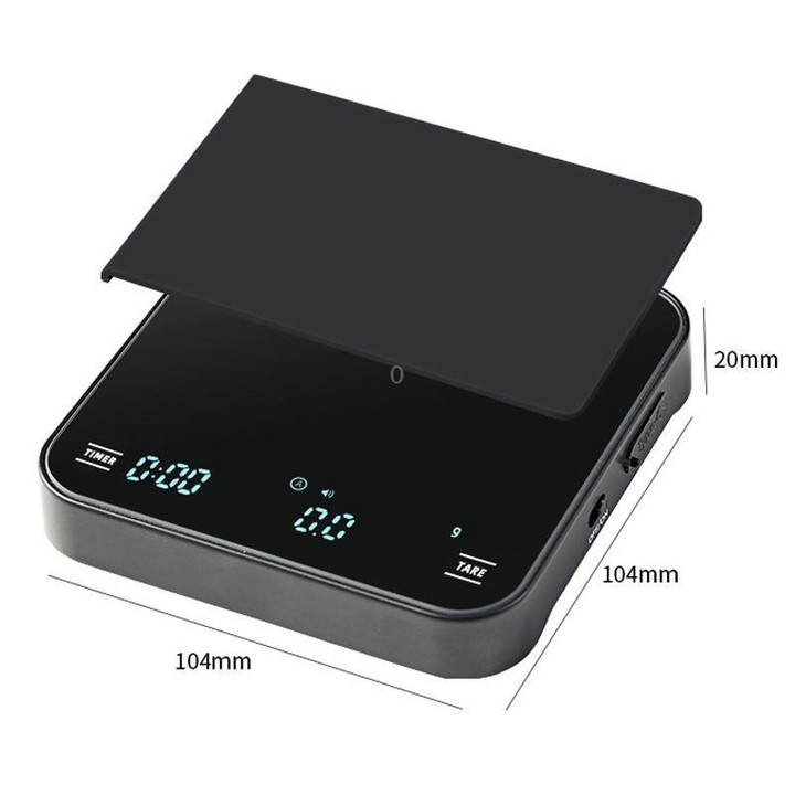 CAFE RHYME 311 Smart Electronic Scale For Pour-Over Coffee Mini Multifunctional Timing Kitchen Scale(White)