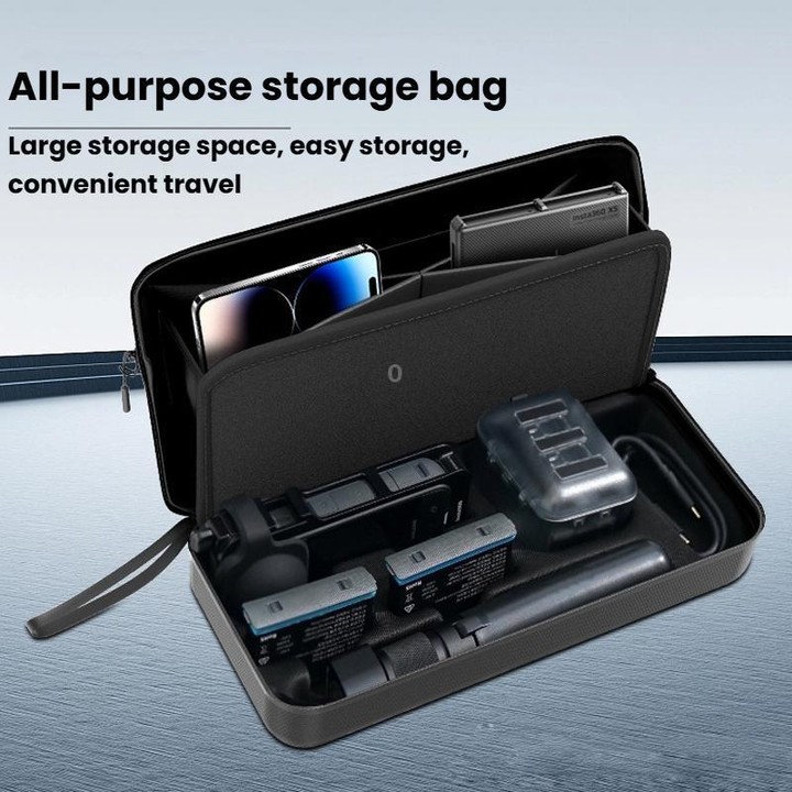 CYNOVA OX5-SNB-CY For Insta360 X5 Storage Bag Portable Waterproof Handbag(Black)