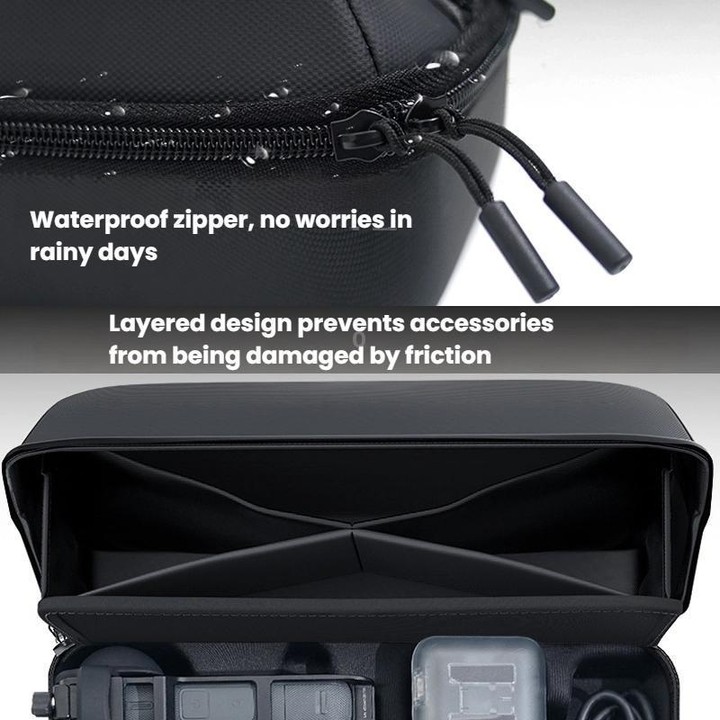 CYNOVA OX5-SNB-CY For Insta360 X5 Storage Bag Portable Waterproof Handbag(Black)