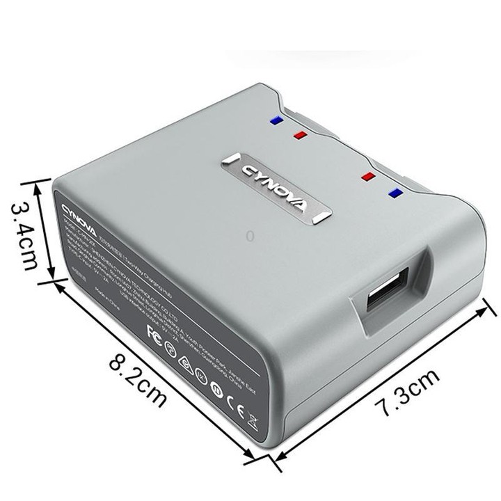 For DJI Mini 2 / 2 SE / 4K CYNOVA C-MN-201 Portable Dual-Way Charging Manager With USB-C Ports