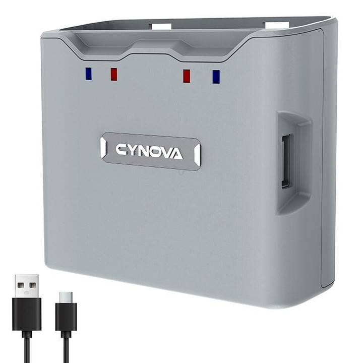 For DJI Mini 2 / 2 SE / 4K CYNOVA C-MN-201 Portable Dual-Way Charging Manager With USB-C Ports