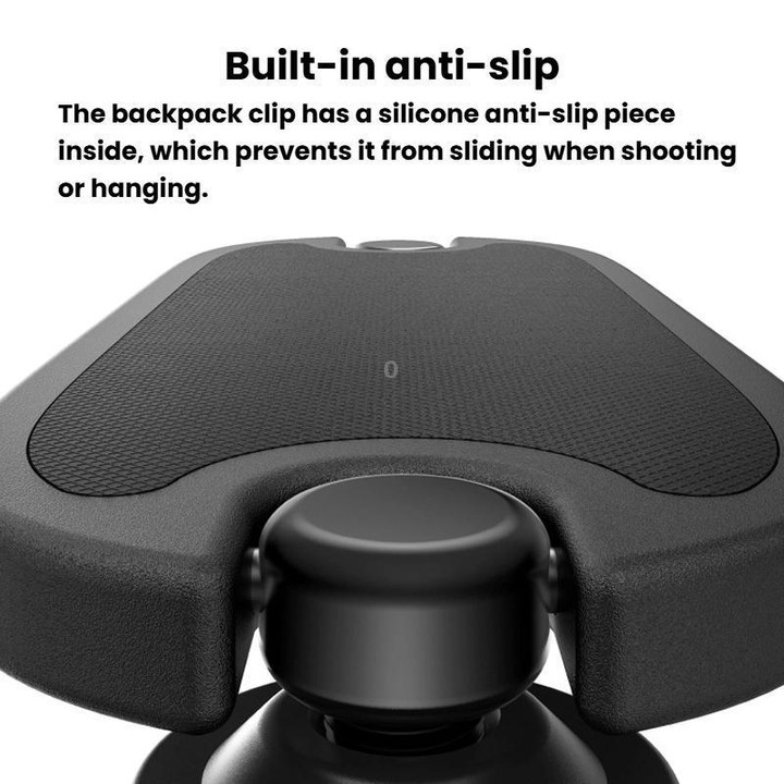 TELESIN S3-JFM-03-TDJ Backpack Quick-Release Mount Universal Backpack Clip For Action Cameras(Black)