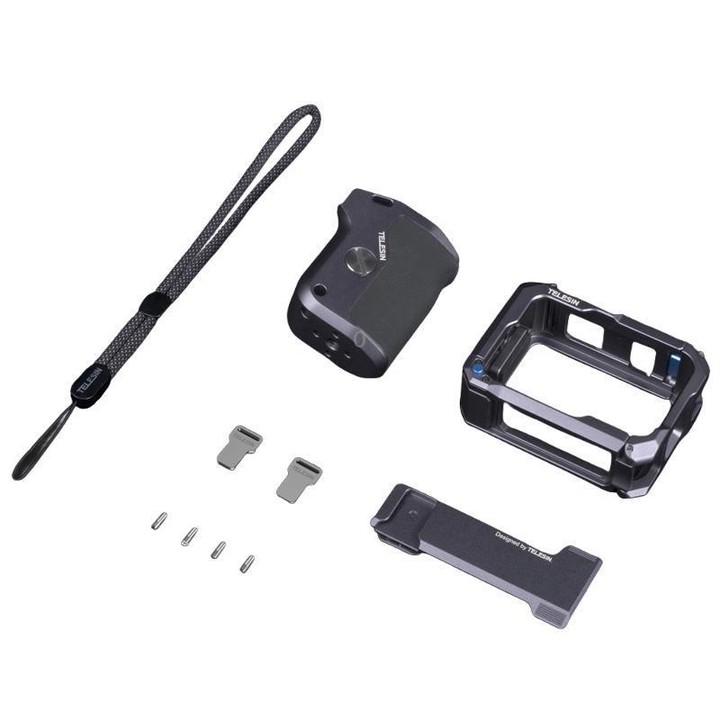 TELESIN Camera Grip Kit For GoPro HERO9 Black / HERO10 Black / HERO11 Black / HERO12 Black / HERO13 Black, Spec: With Camera Cag