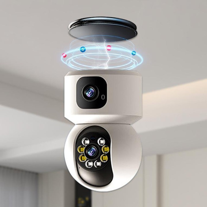 Universal Magnetic Wall Mount for Xiaomi Smart Cameras and Surveillance With Iron Plate(Black)