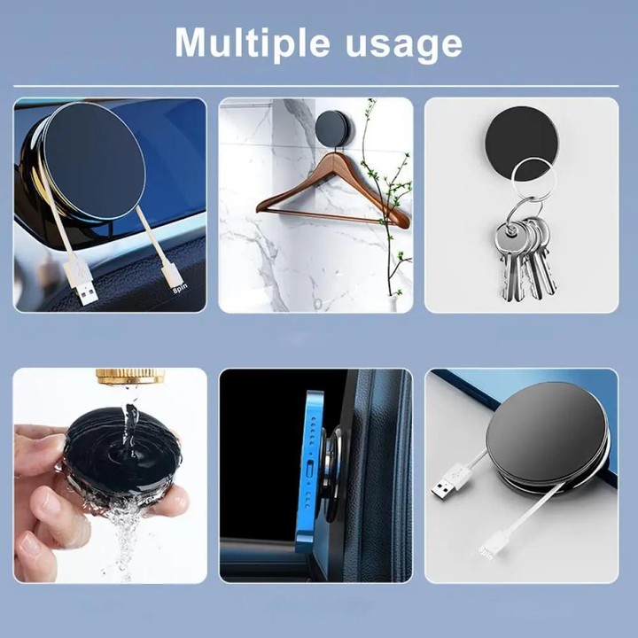 Universal Magnetic Wall Mount for Xiaomi Smart Cameras and Surveillance With Iron Plate(Black)